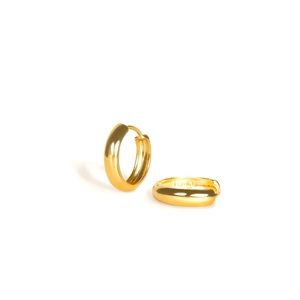 Kinn Mini Huggie Hoop solid 14k earrings
